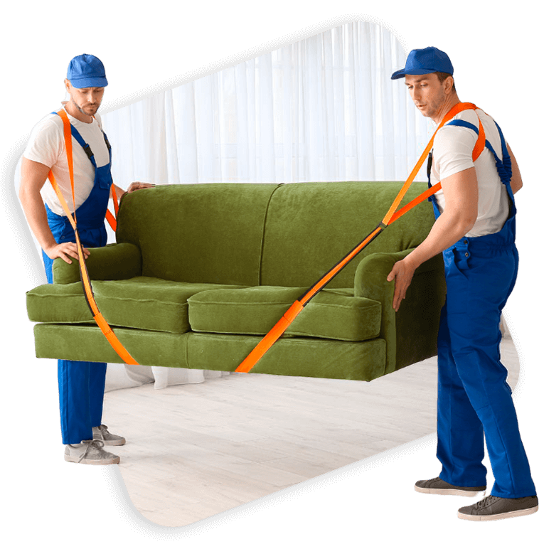 traslocatori trasporto divano con attrezzatura professionale
